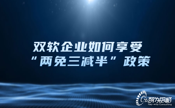 雙軟企業(yè)如何享受“兩免三減半”政策