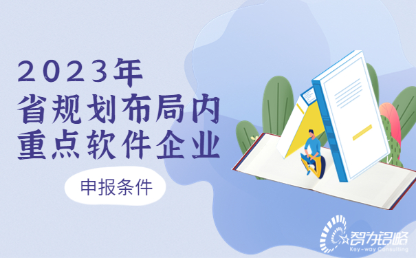 2023年省規劃布局內重點(diǎn)軟件企業(yè)申報條件